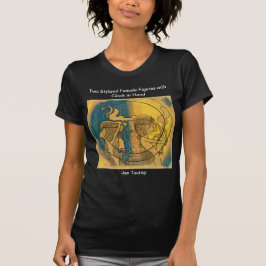 Twee gestileerde Vrouw figuren Jan Toorop T-shirt