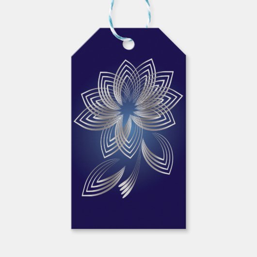 Twee gestorven bladen cadeaulabel (Voorkant)