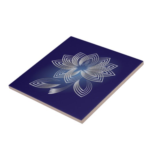 Twee gestorven bladen tegeltje (Zijkant)