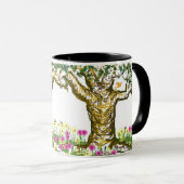 Twee getinte boombeker mok (Voorkant rechts)