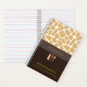 Twee getinte gepolijste afspraak notitieboek (Binnen)