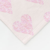 Twee getinte liefde hart fleece deken (Hoek)