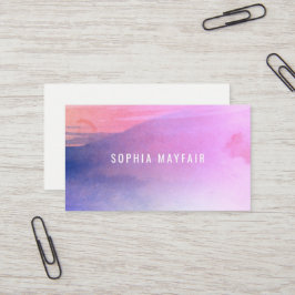 Twee getinte Waterverf Visitekaartje