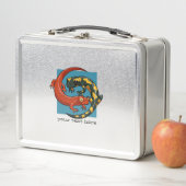 Twee getwijnde glimlachende vrienden Cartoon Salam (In situ)