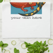 Twee getwijnde glimlachende vrienden Cartoon Salam Theedoek (Gevouwen)