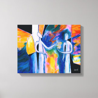 Twee geven canvas afdruk