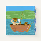Twee Geviste bruine Beren Kind Summer Journal Notitieboek (Achterkant)