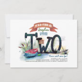 Twee Geviste jongetjes worden jarig Kaart (Voorkant)