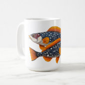 Twee gevlekte vissen koffiemok (Voorkant links)