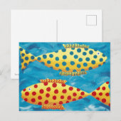 Twee Gevlekte Vissen Schilderij Briefkaart (Voorkant / Achterkant)
