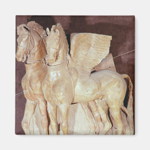 Twee gevleugelde paarden van de magneet