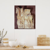 Twee gevleugelde paarden van de poster (Keuken)