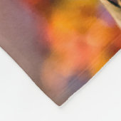 Twee geweldige Sakura Flowers. Roze, blauwe achter Fleece Deken (Hoek)