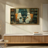 Twee Gezellige Geesten Lezen In Een Bibliotheek Poster