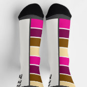 Twee gezicht Sokken, tekst en strepen Sokken (Top)