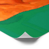 Twee gezichten Abstract voor vrouw Poster (Hoek)