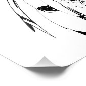 Twee gezichten digitale kunst afdrukken foto afdruk (Hoek)