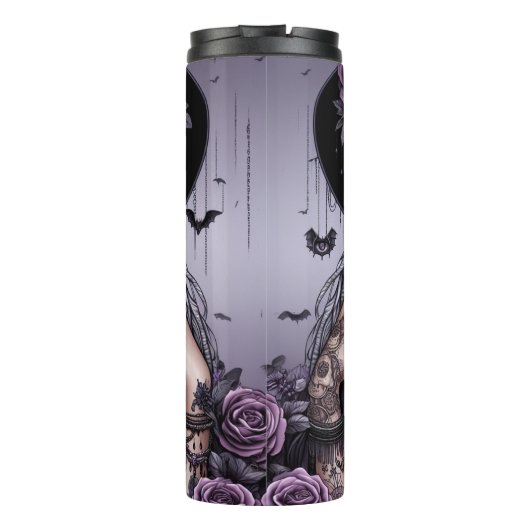 Twee gezichten heks thermosbeker (Achterkant)