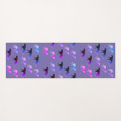 Twee gezichten kleurrijke aangepaste puma-tijgers  yogamat (Achterkant (horizontaal))