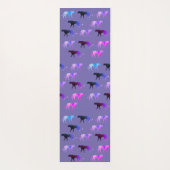 Twee gezichten kleurrijke aangepaste puma-tijgers  yogamat (Achterkant)