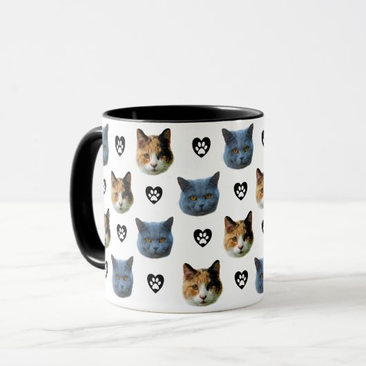 Twee gezichten van huisdieren, Creëer je eigen fot Mok (Voorkant links)