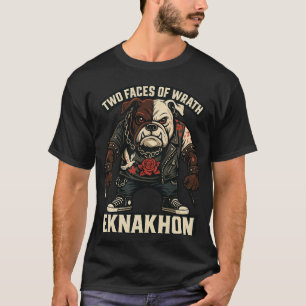 Twee gezichten van woede – gespleten Bulldog Graph T-shirt