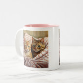 Twee Ginger Cats  Tweekleurige Koffiemok (Voorkant links)