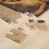 Twee Gipsy vrouwen buiten hun huisje, P.S. Krøyer Legpuzzel (Zijkant)