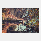 Twee Giraffe keukenhanddoeken (Horizontaal)