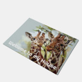Twee giraffen deurmat (Schuin)