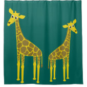 Twee giraffen douchegordijn (Voorkant)