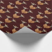 Twee Giraffes Cadeaupapier (Hoek)