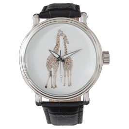 Twee Giraffes Horloge
