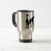TWEE GIRAFFES IN SILHOUETTE REISBEKER (Voorkant links)