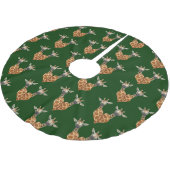 Twee Giraffes Kerstboom Rok (Gekanteld)