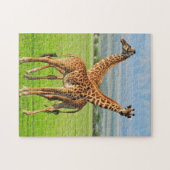 Twee Giraffes Legpuzzel (Horizontaal)