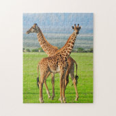 Twee Giraffes Legpuzzel (Verticaal)
