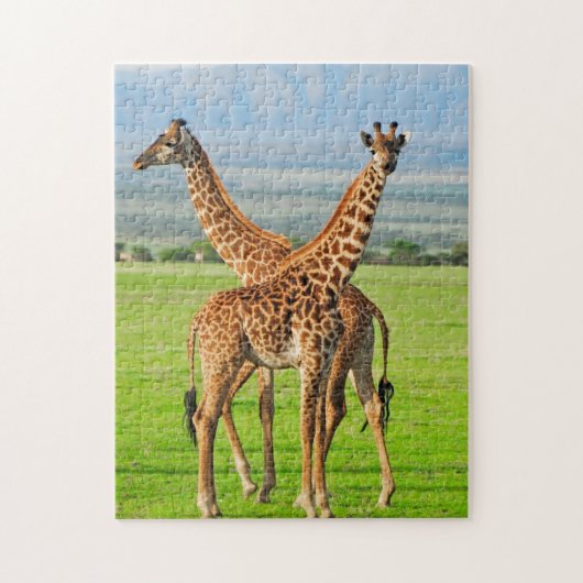Twee Giraffes Legpuzzel (Verticaal)