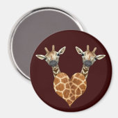 Twee Giraffes Magneet (Voorkant / Achterkant)