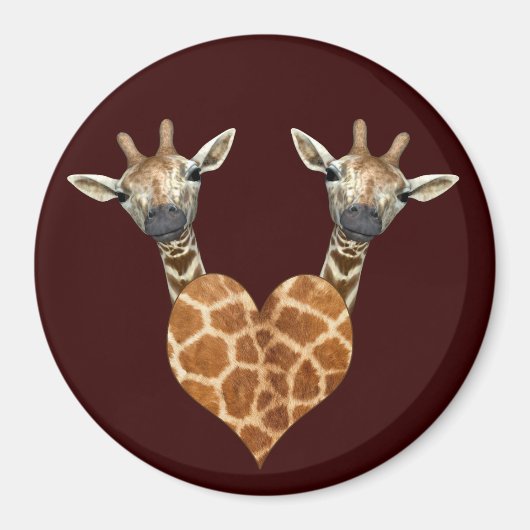 Twee Giraffes Magneet (Voorkant)