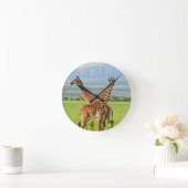 Twee Giraffes Ronde Klok (Huis)