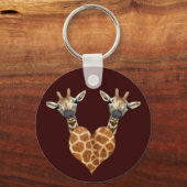 Twee Giraffes Sleutelhanger (Voorkant)
