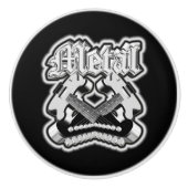 Twee gitaren keramische knop (Voorkant)