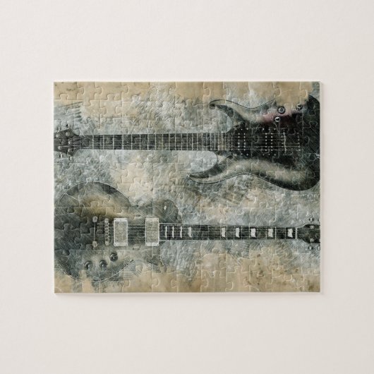 Twee gitaren legpuzzel (Horizontaal)