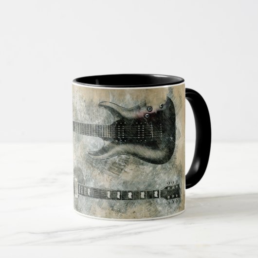 Twee gitaren mok (Voorkant rechts)