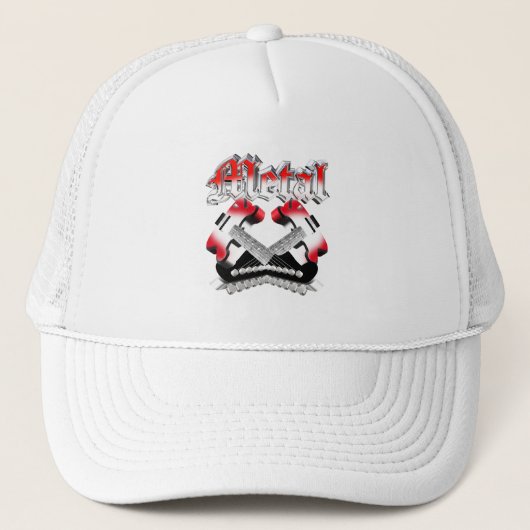 Twee gitaren trucker pet (Voorkant)
