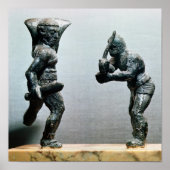 Twee gladiatoren in de gevechtsstrijd poster (Voorkant)