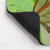 Twee glazen gevleugelde vlinders muismat (Hoek)