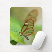 Twee glazen gevleugelde vlinders muismat (Met muis)