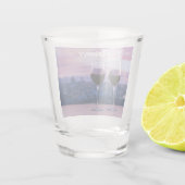 Twee glazen rode wijn op Florence skyline (Achterkant)